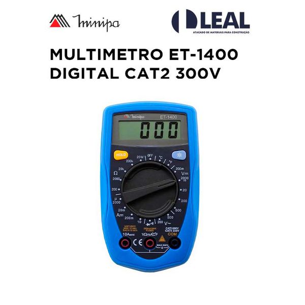 MULTIMETRO ET-1400 DIGITAL MINIPA