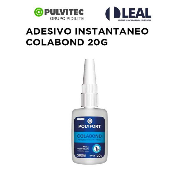 ADESIVO INSTANTÂNEO COLABOND 20G PULVITEC