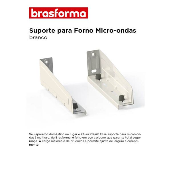 SUPORTE MICROONDAS / MULTIUSO BRANCO BRASFORMA