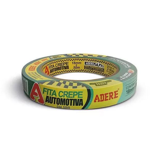 FITA CREPE 18X50 525S AUTOMOTIVA VERDE ADERE