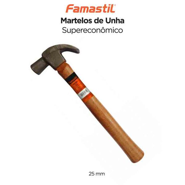 MARTELO DE UNHA 25MM FAMASTIL