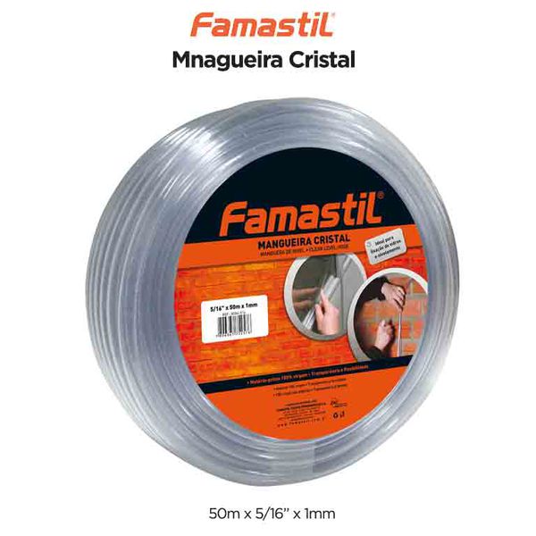 MANGUEIRA CRISTAL 5/16X1,2MM 50M FAMASTIL