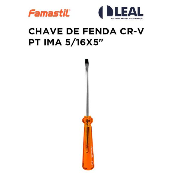 CHAVE DE FENDA CR-V PT IMA 5/16X5