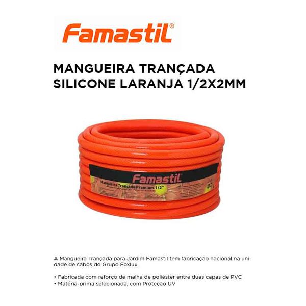 MANGUEIRA TRANÇADA SILIC LAR 1/2X2MM (300 MT) FAMASTIL