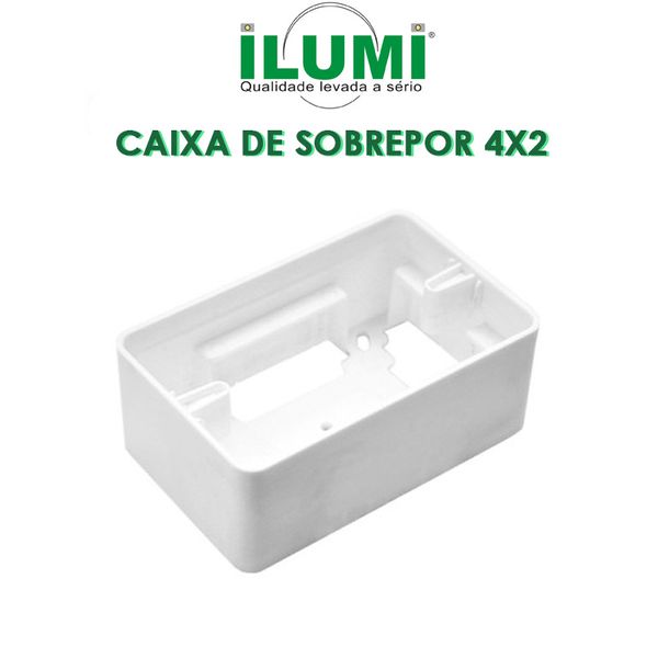 Caixa de Sobrepor 4×2 Branco ILUMI