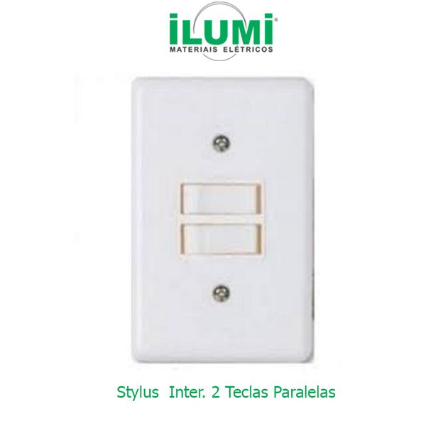 Conjunto 2 Interruptor Paralelo Stylus 2024 Ilumi