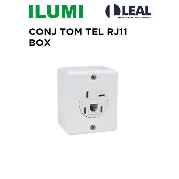 Tomada de Telefone RJ11 BOX ILUMI