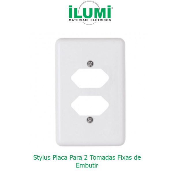 PLACA 4X2 PARA 2 TOMADAS BR STYLUS