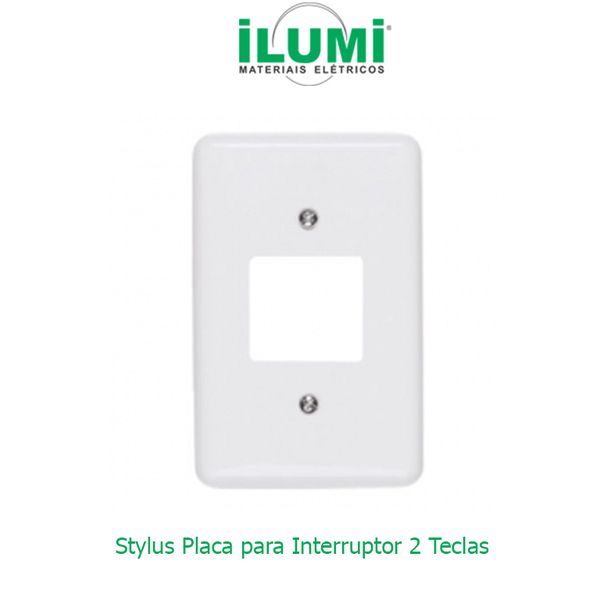 PLACA 4X2 PARA 2 TECLAS BR STYLUS