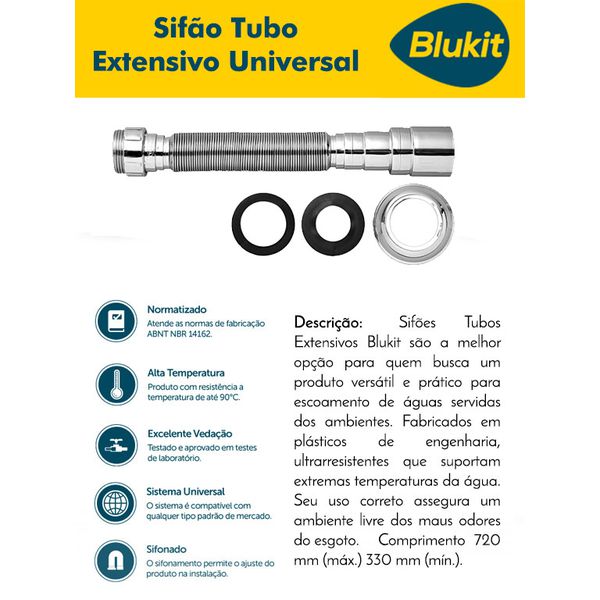 SIFAO UNIVERSAL CROMADO BLUKIT