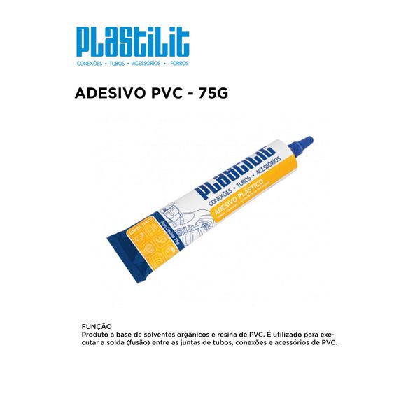 ADESIVO PVC 75GR PLASTILIT
