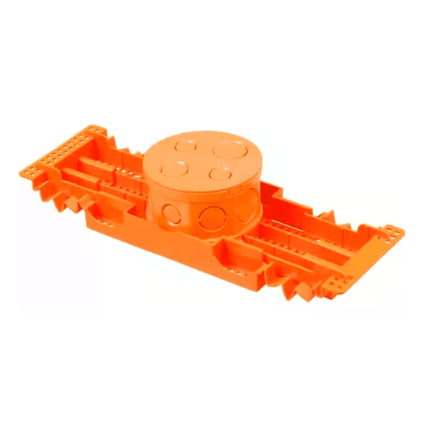 Caixa de Luz – com suporte para laje LARANJA PLASTILIT