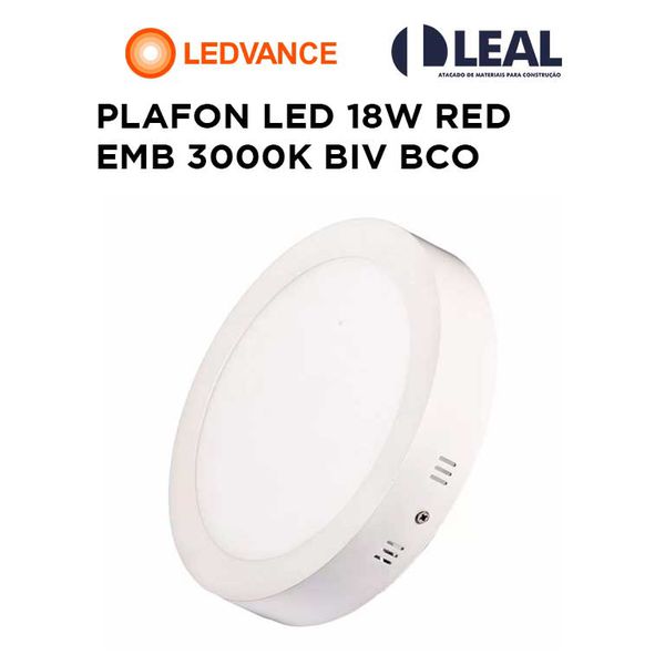 PLAFON LED 18W RED EMB 3000K BIV BCO BELLALUX