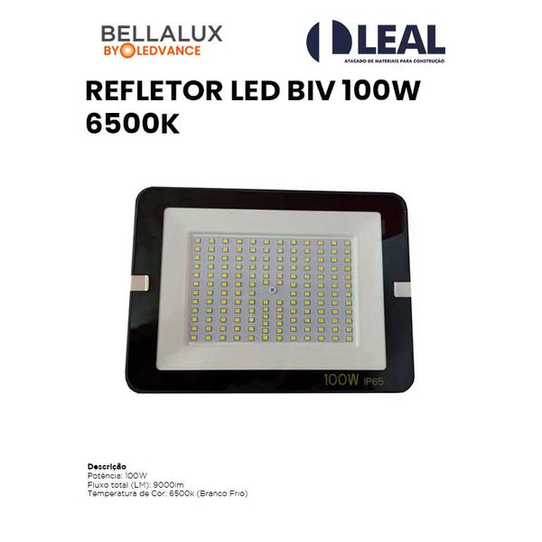 REFLETOR LED BIV 100W 6500K BELLALUX