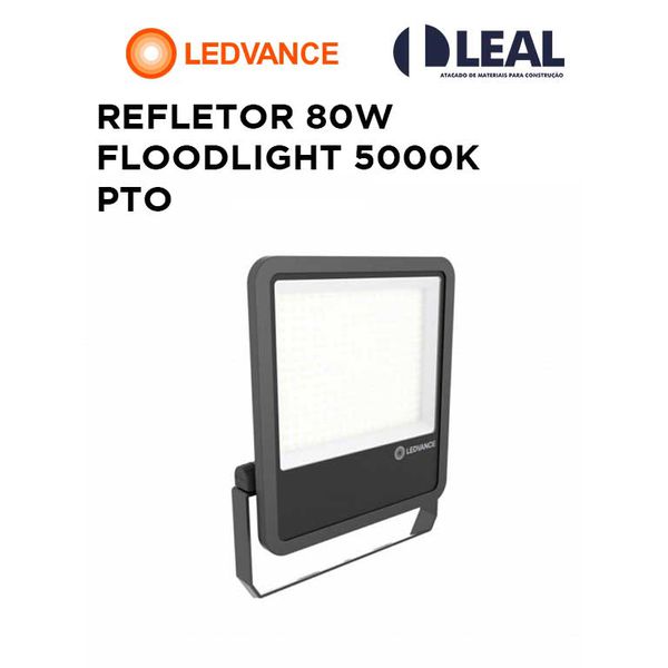 REFLETOR 80W FLOODLIGHT 5000K PTO LEDVANCE