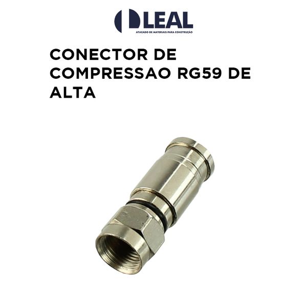 CONECTOR DE COMPRESSAO RG59 DE ALTA