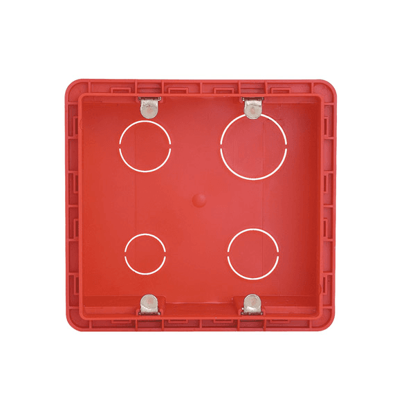 CAIXA DE LUZ PLÁSTICO EMB 4X4 VERMELHA LEGRAND
