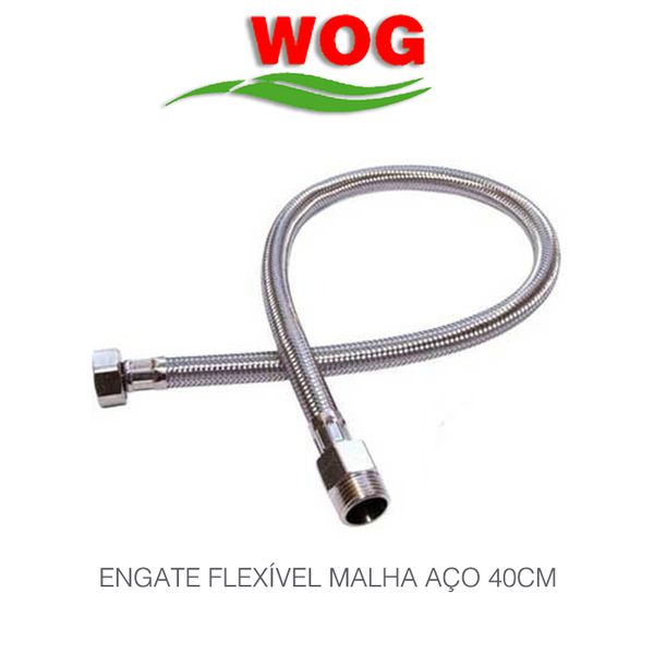 ENGATE FLEXÍVEL MALHA DE AÇO 40CM WOG