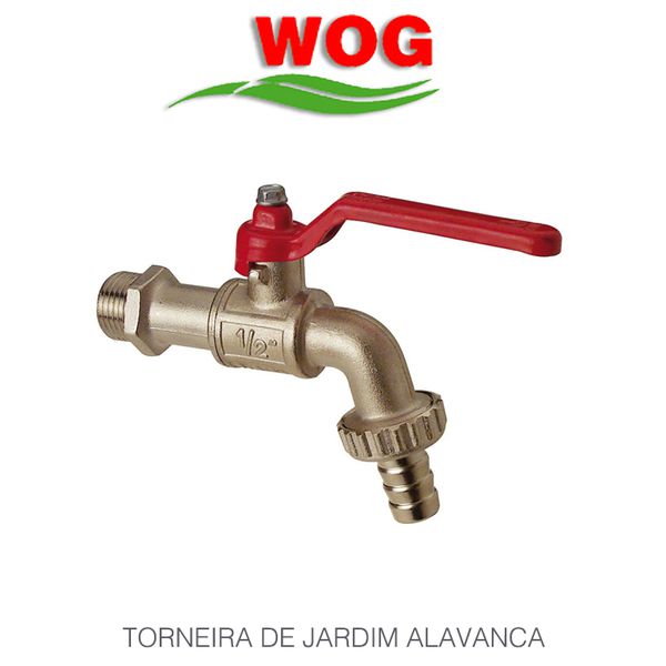 TORNEIRA ESFERA PARA JARDIM COM ALAVANCA 3/4X3/4 WOG 689-3/4A