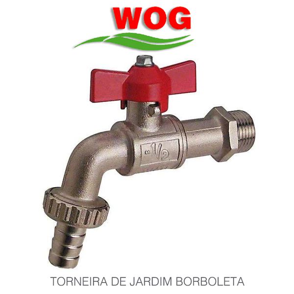 TORNEIRA ESFERA PARA JARDIM BORBOLETA 3/4X3/4 WOG 688-3/4