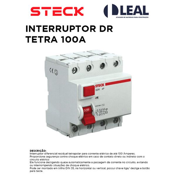 INTERRUPTOR DR TETRA 100A STECK