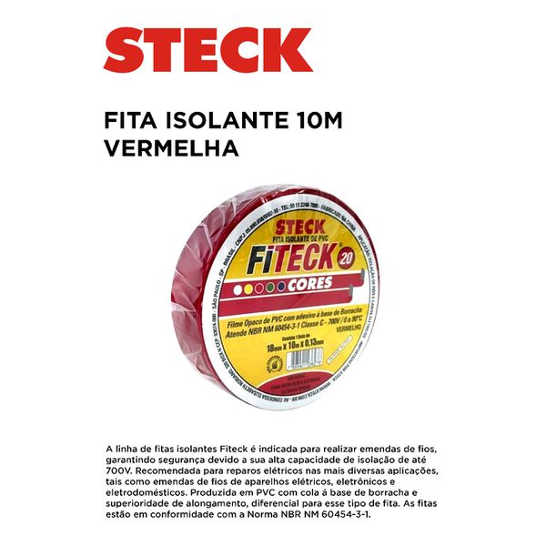 FITA ISOLANTE 10M VM STECK