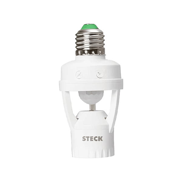 SENSOR DE PRESENCA COM BASE E27 STECK