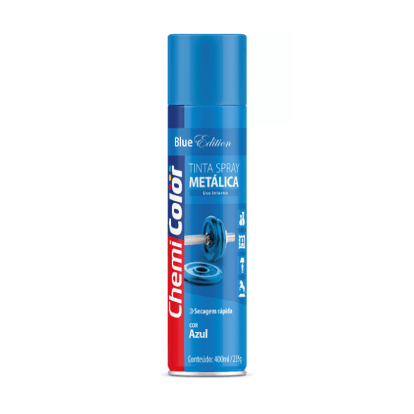 SPRAY METALICO AZUL 400ML CHEMICOLOR