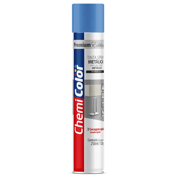 SPRAY METALICO AZUL 250ML CHEMICOLOR