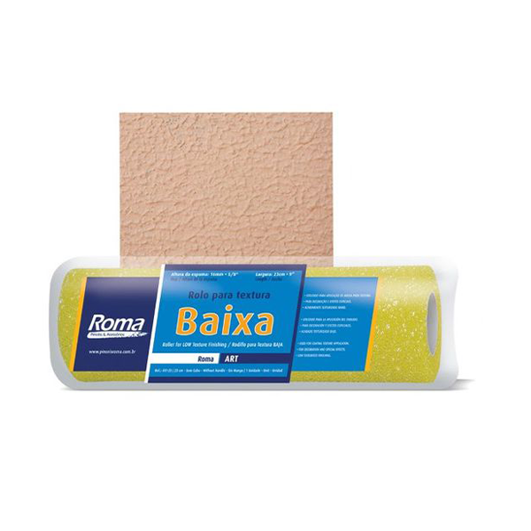 ROLO DE PINTURA TEXTURA BAIXA 23CM ROMA