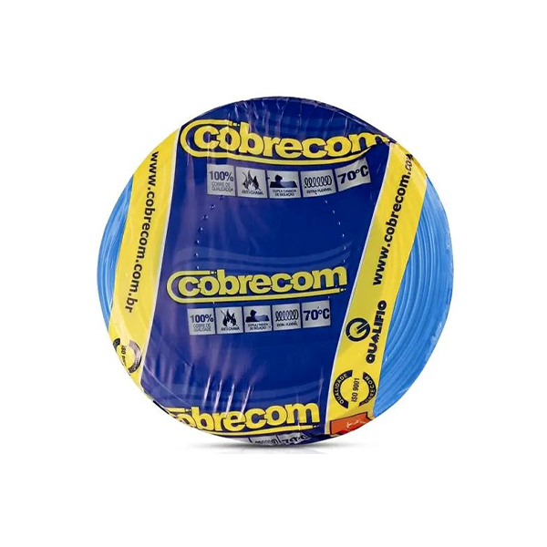 CABO FLEX 4MM AZUL COBRECOM