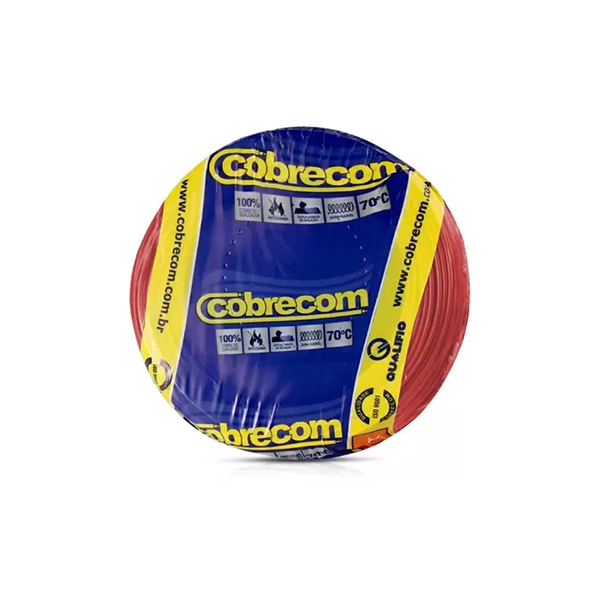 CABO FLEX 4MM VERMELHO COBRECOM