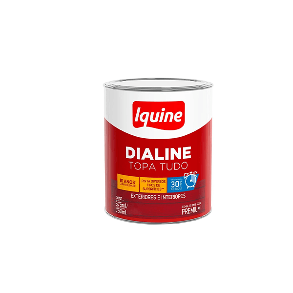 Tinta Esmalte Sintético Brilhante Delanil Madeiras e Metais 750ml Branco Neve IQUINE