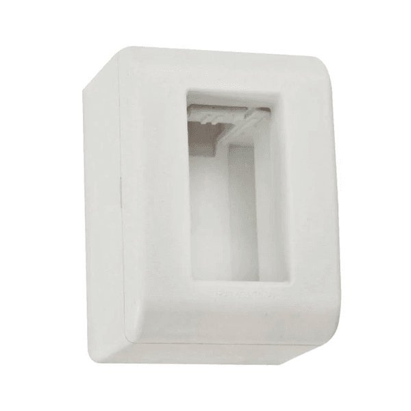 CAIXA SOBREPOR + TAMPA 1 POSTO - LINHA LIZFLEX