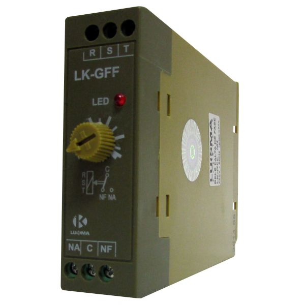 RELE FALTA FASE COM AJUSTE LK-FMSN S/N 220V CAIXA ESTREITA LUKMA