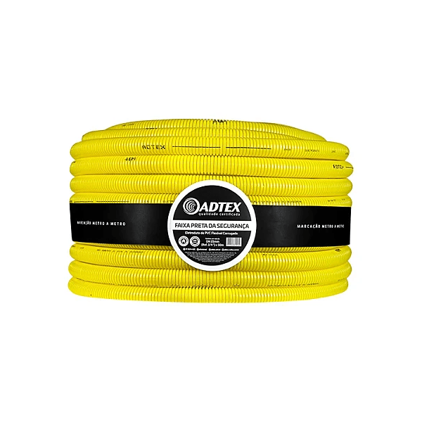 ELETRODUTO CORRUGADO AMARELO 20MMX50M ADTEX