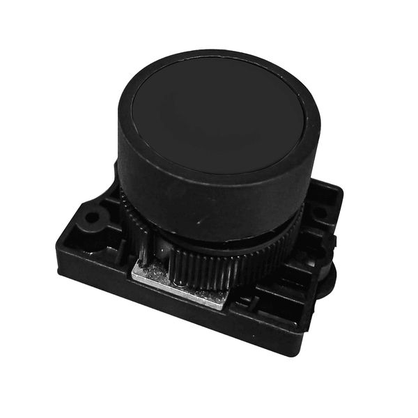 BOTÃO MONOBLOCO PULSANTE PRETO JNG