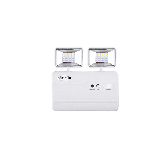 LUMINÁRIA DE EMERGÊNCIA 1200 LUMENS 2 FARÓIS BLUMENAU