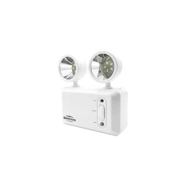 LUMINÁRIA DE EMERGÊNCIA 600 LUMENS 2 FARÓIS BLUMENAU