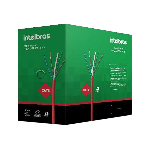 CABO DE REDE IMPACT GIGA CAT.6E VM 305M INTELBRAS