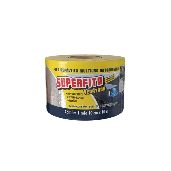 FITA ALUMINIZADA VEDATUDO 10CM SUPERFITA 
