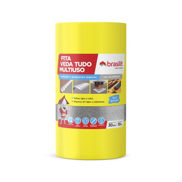FITA ALUMINIZADA VEDATUDO 30CM BRASILIT