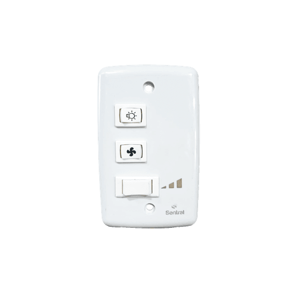 CONTROLE VENTILADOR TETO COM CAPACIDADE 3 VELOCIDADES + 1 LAMPADA 127V