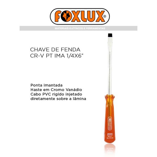 CHAVE PHILIPS CR-V PT IMA 1/4X6" FOXLUX 46.64