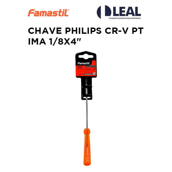 CHAVE PHILIPS CR-V PT IMA 1/8X4" FOXLUX 46.53