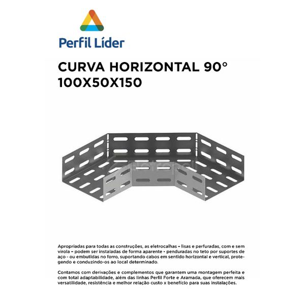 CURVA HORIZONTAL 90º 100X50 