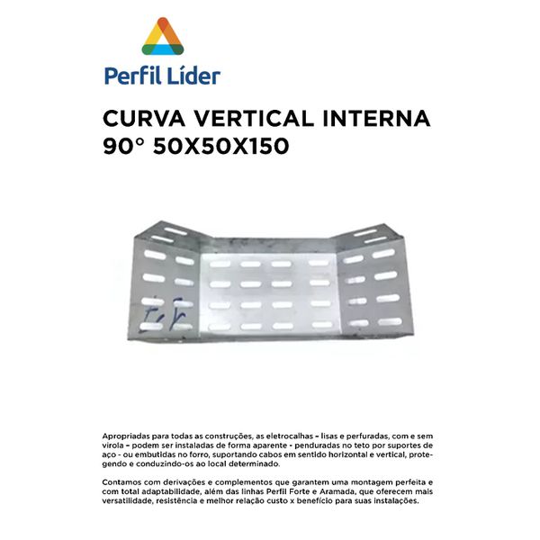 CURVA VERTICAL INTERNA 90° 50X50 
