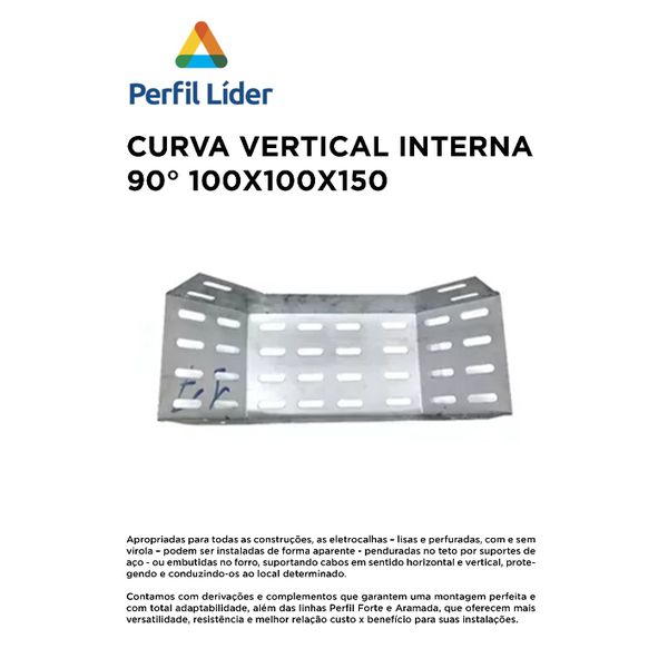 CURVA VERTICAL INTERNA 90° 100X100 