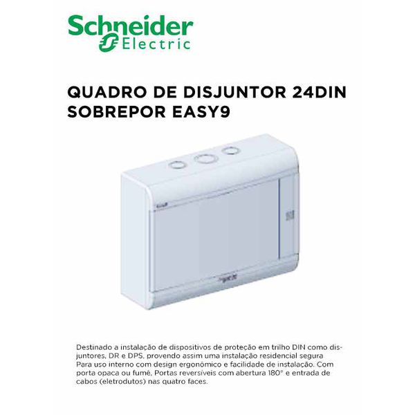 QUADRO DE DISJ 24DIN SOB EASY 9