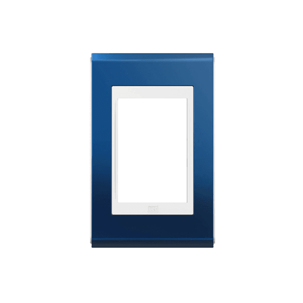 PLACA 4X2 3 MOD BRANCO/CLASSIC BLUE ACETINADO REFINATTO STYLE 